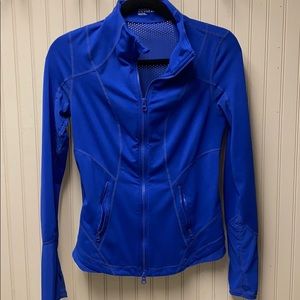 Zella activewear royal blue zip up, size medium